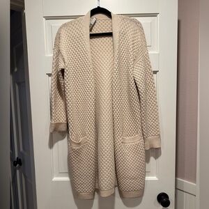 Vince Honeycomb wool blend long cardigan, XS